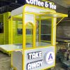 Xe đẩy cafe cũ 1M2x70x1M95