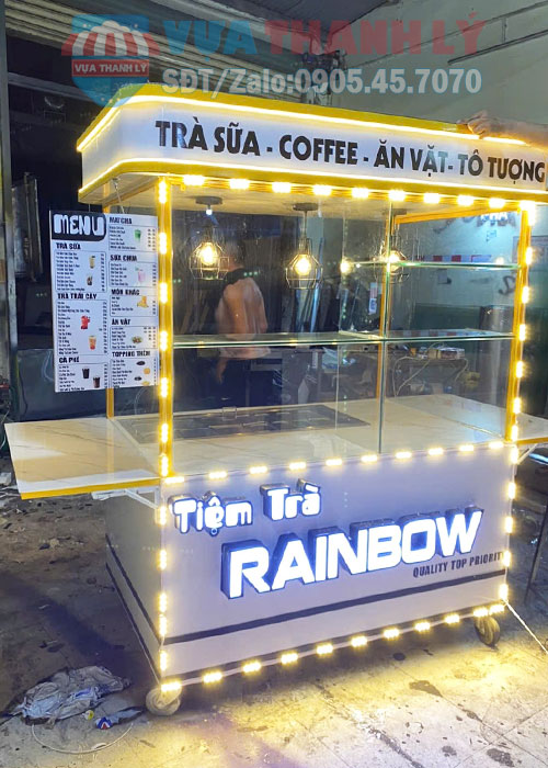 Xe trà sữa kết hợp cafe