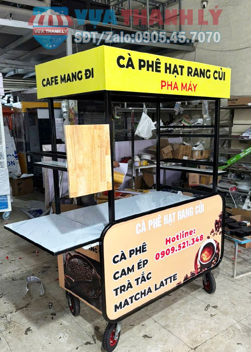 xe cafe take away thanh lý 1M2x60x1M95