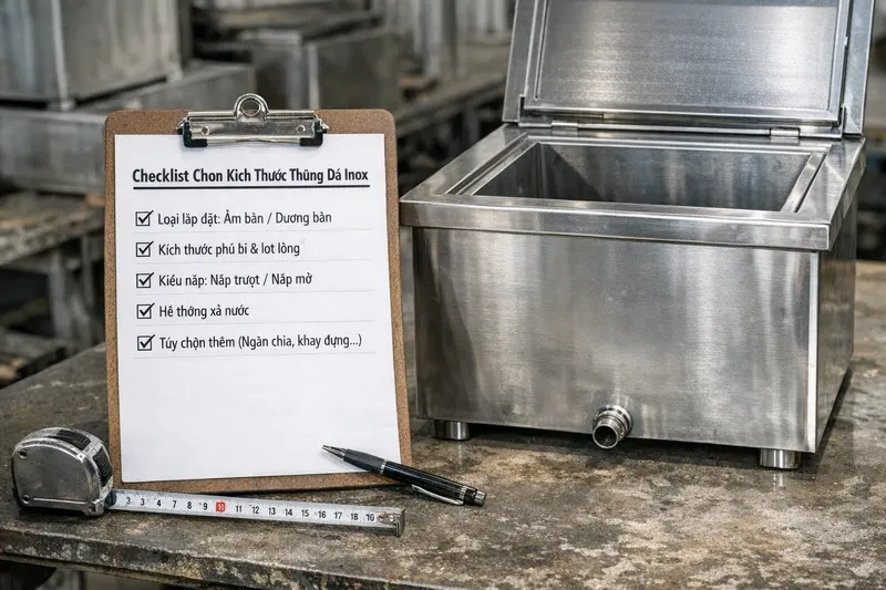 Checklist chọn đúng kích thước + lỗi thường gặp + khi nào nên gia công theo yêu cầu