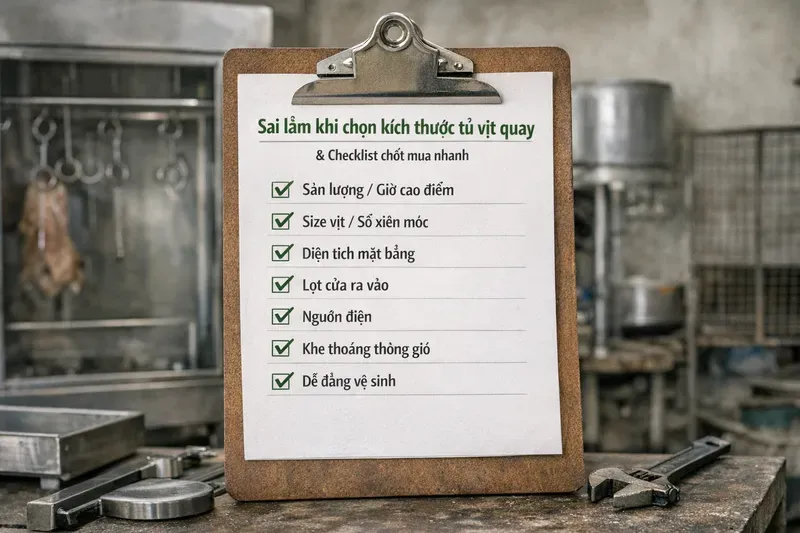 Sai lầm thường gặp khi chọn kích thước tủ & checklist chốt mua nhanh
