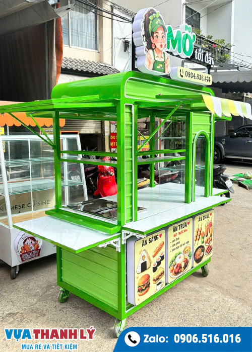 Tủ bán đồ ăn thanh lý 1M4x70x1M95