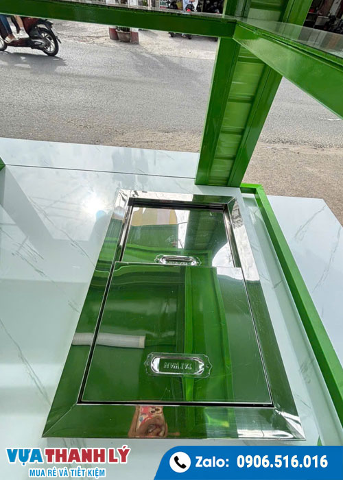 Tủ bán đồ ăn thanh lý 1M4x70x1M95