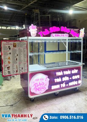 Xe trà sữa cũ giá rẻ 1M6x80x1M95